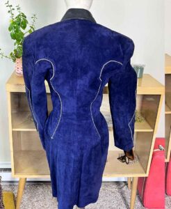 Blue Suede Leather 1980s North Beach - Image 4